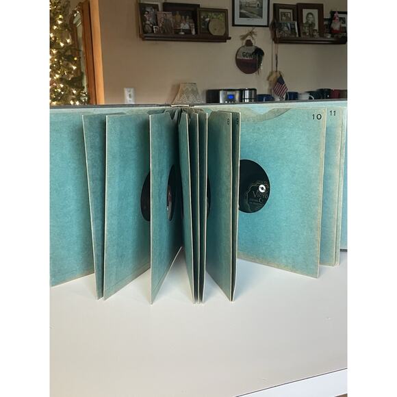 Vintage 78 RPM Record Album Set 25 Shellac Records Early Americana Inked Index - Picture 10 of 16